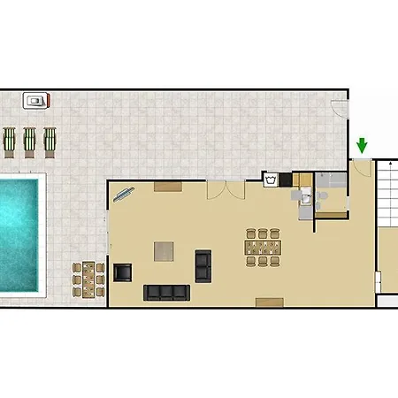 Villa Sleeps 6 With Pool Air Con And Wifi